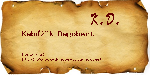 Kabók Dagobert névjegykártya